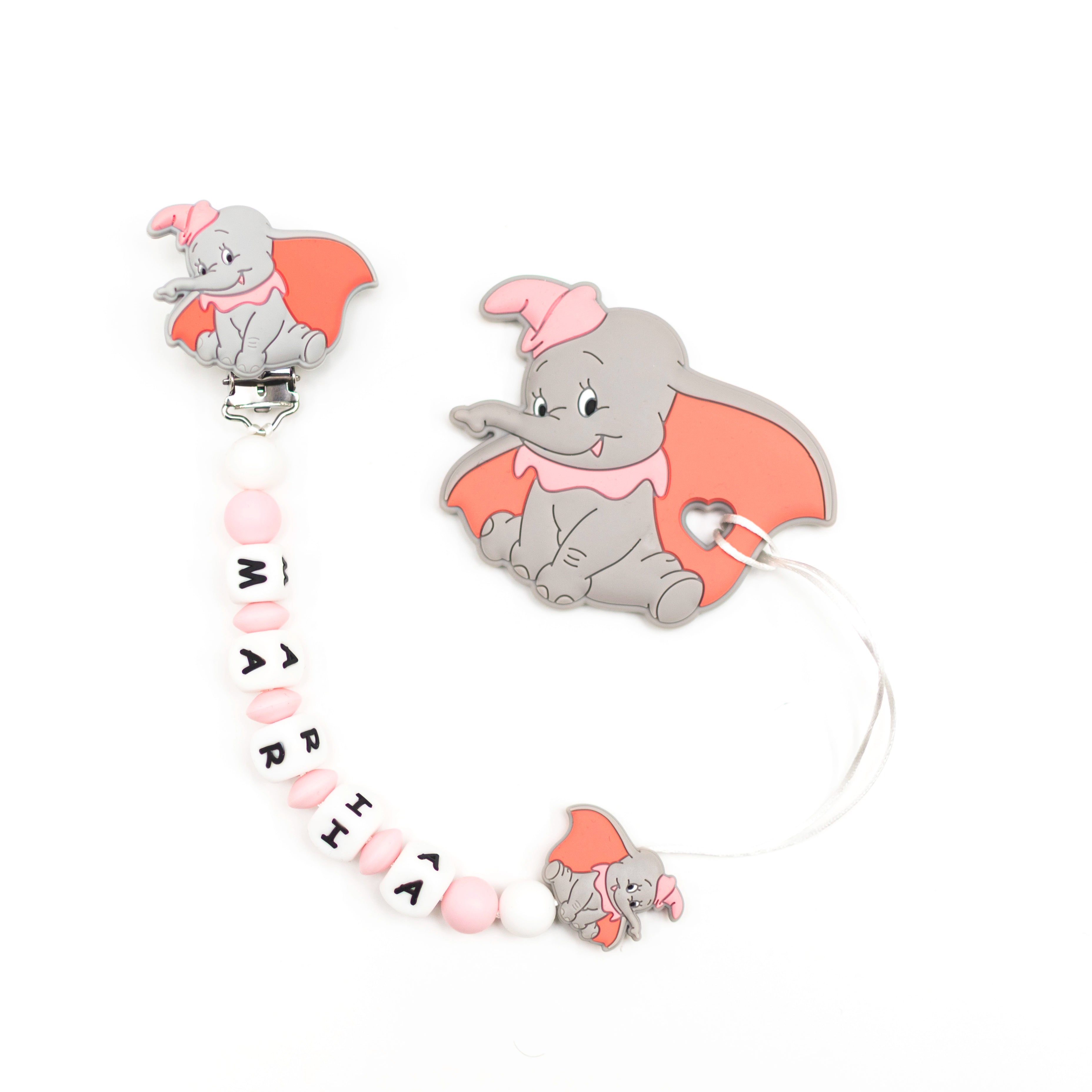 Chupetero Dumbo Rosa