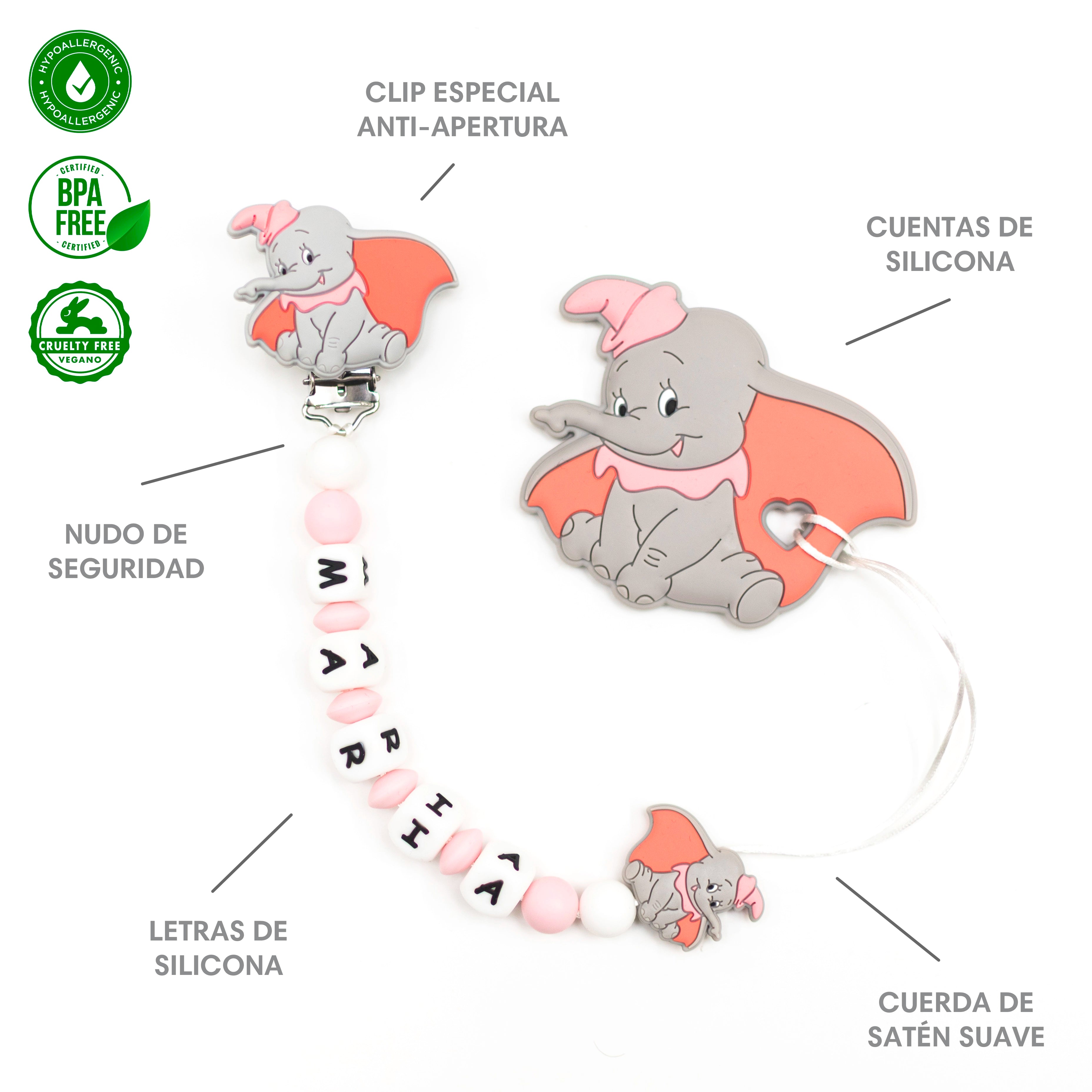 Chupetero Dumbo Rosa — foto 2