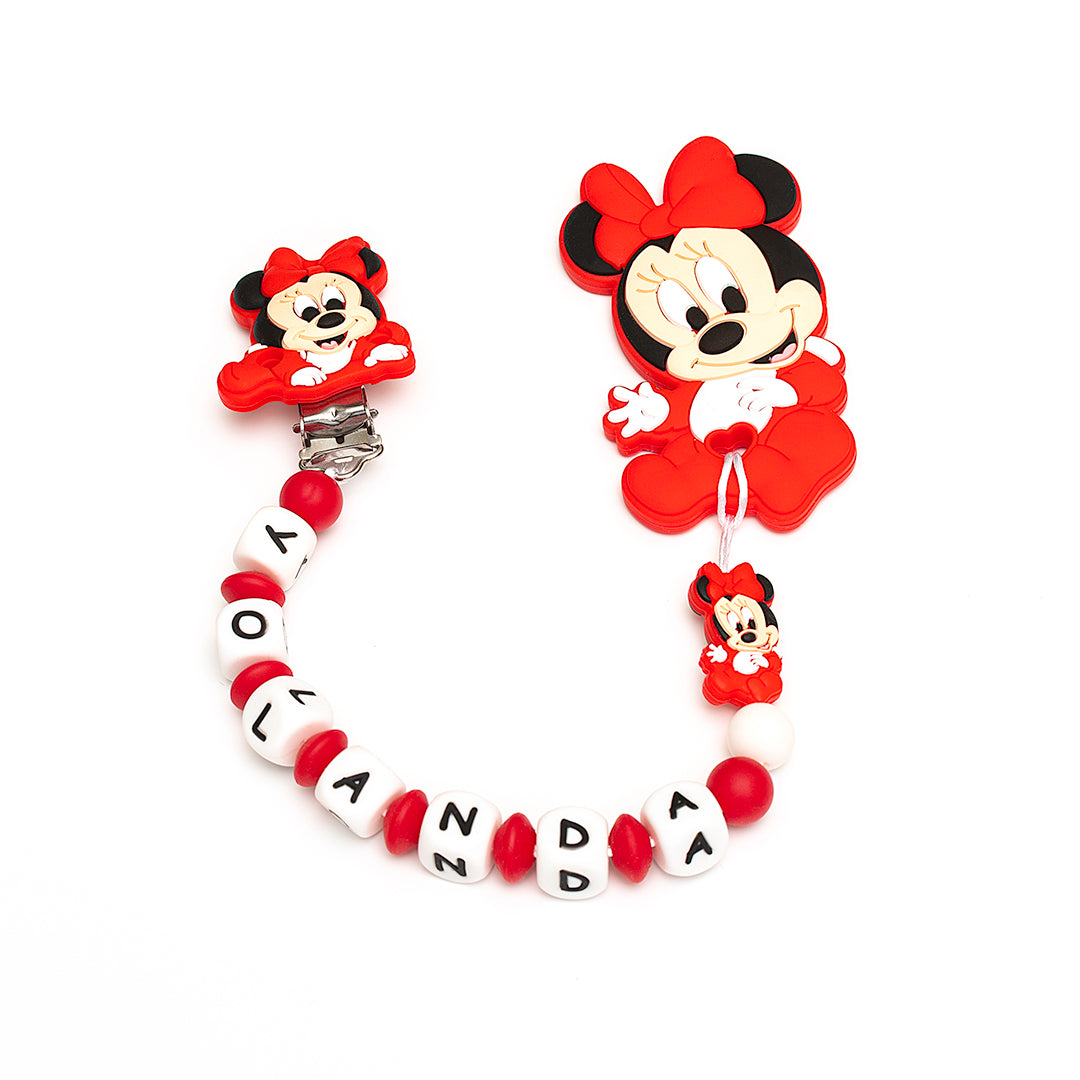 Chupetero Minnie Mouse Roja — foto 3