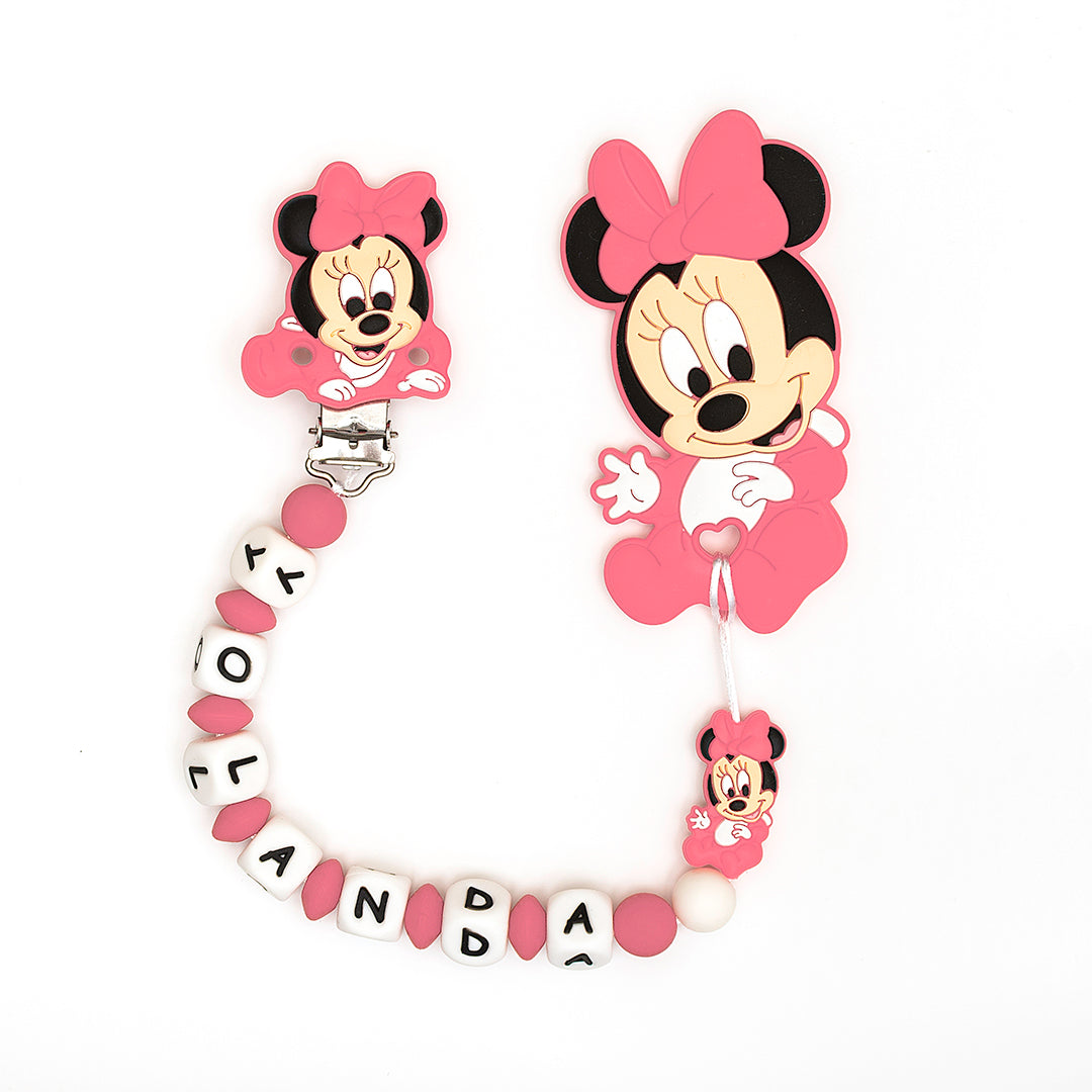 Chupetero Minnie Mouse Rosa