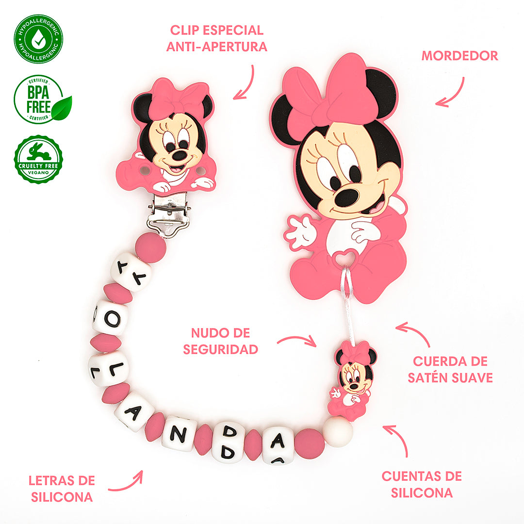 Chupetero Minnie Mouse Rosa — foto 2